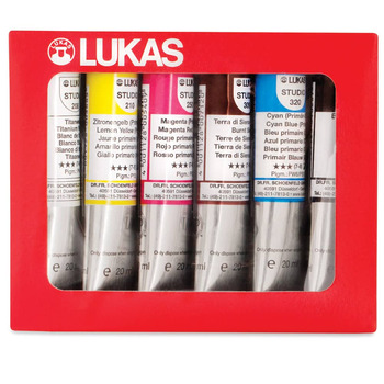 LUKAS Studio Artist Oils Trial Set of 6, 20 ml Tubes