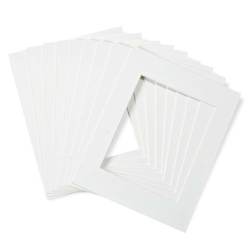 Pyramid Pre-Cut Mats 4 Ply - Style N - Paper White (Pack of 10)