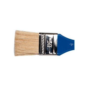 4 inch European Professional Stain Block Paint Brush - Natural Bristle  Wooden Handle - for Acrylic, Chalk, Oil, Watercolor, Gouache, Stain,  Varnish