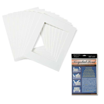White Glove Mats w/ Krystal Seal Art and Photo Bags 6 Ply 10-Pack Style B