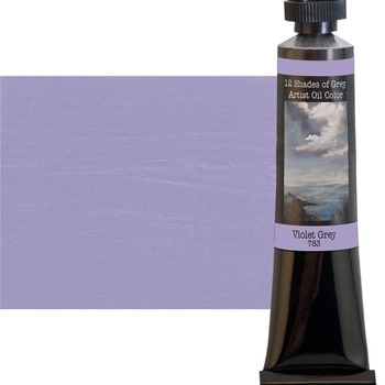 12 Shades Of Grey, Violet Grey Oil Color,  50ml Tube