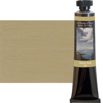 12 Shades Of Grey, Yellow Grey Oil Color, 50ml Tube