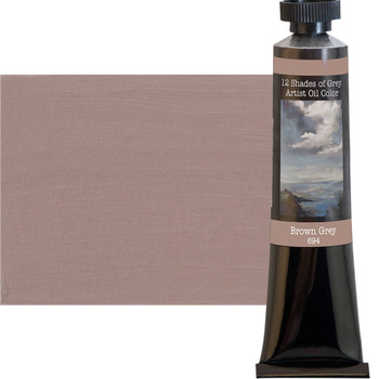 12 Shades Of Grey, Brown Grey Oil Color, 50ml Tube