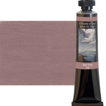 12 Shades Of Grey, Red Grey Oil Color, 50ml Tube