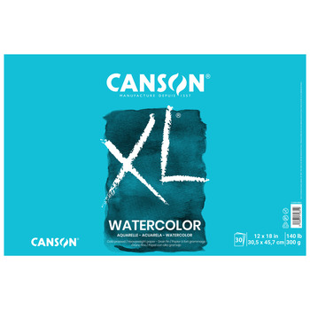 Canson XL Watercolor Pad, 12"x18" - 140lb, 30 Sheets