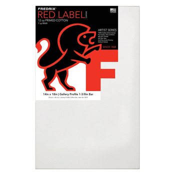 Fredrix Red Label Medium, 14" x 18" Gallery Canvas, 1-3/8" Deep