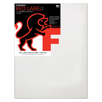 Fredrix Red Label Medium, 16" x 20" Gallery Canvas, 1-3/8" Deep