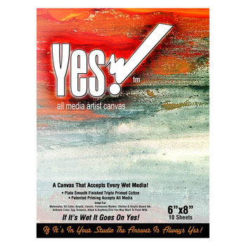 Yes! All Media Cotton Canvas Pad 6"x8", 10 Sheets