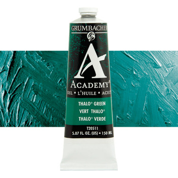 Grumbacher Academy Oil Color 150 ml Tube - Thalo Green
