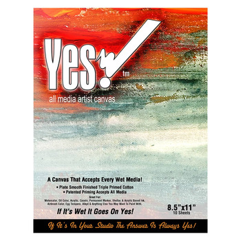 Yes! All Media Cotton Canvas Pad 8.5"x11", 10 Sheets