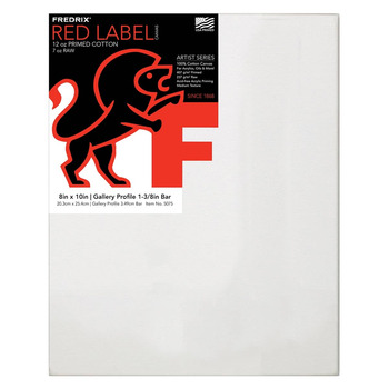 Fredrix Red Label Medium, 8" x 10" Gallery Canvas, 1-3/8" Deep