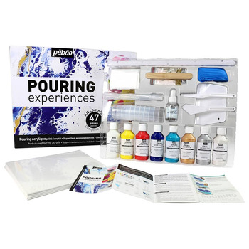 Pebeo Studio Acrylic Pouring Experiences Set of 47, 45ml