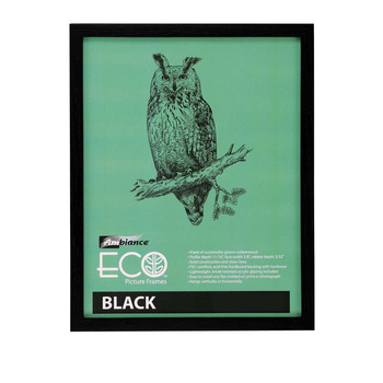 Ambiance Eco Rubberwood Frame - Black, 9" x 12"