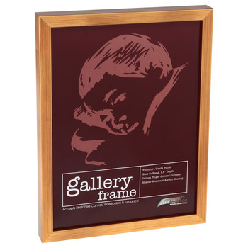 Ambiance Gallery Wood Frame - 9" x 12" Antique Gold, 1-1/2" Profile (Single)