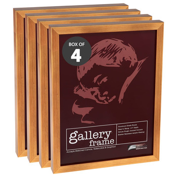 Ambiance Gallery Wood Frame - 24" x 30" Antique Gold, 1-1/2" Profile (Box of 4)