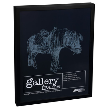 Ambiance Gallery Wood Frame - 24" x 30" Black, 1-1/2" Profile (Single)