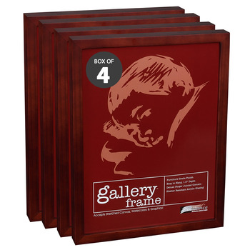 Ambiance Gallery Wood Frame - 11" x 14" Walnut, 1-1/2" Profile (Box of 4)