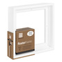 Ampersand Bold Face, White 6"x6" Floater Frame, 7/8" Deep