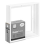 Ampersand Thin Face, White 12"x12" Floater Frame, 1-1/2" Deep