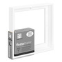 Ampersand Thin Face, White 10"x10" Floater Frame, 7/8" Deep