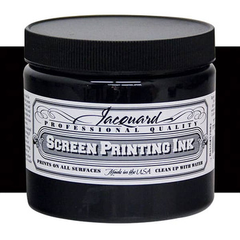 Jacquard Screen Printing Ink 16 oz Jar - Black