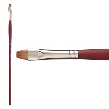 Princeton Velvetouch Synthetic Long Handle Series 3900 Brush, Bright Size #10