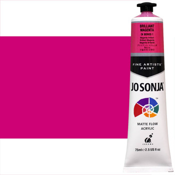Satin Acrylic Paint Premium 75ml (2.5 US fl.oz) Tube - Yellow Pink