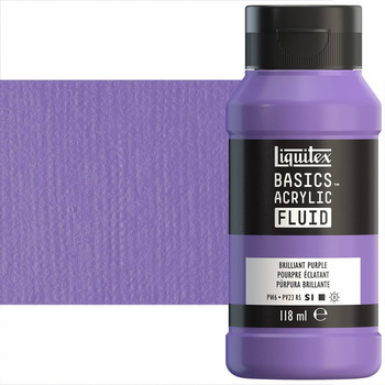 Liquitex BASICS Acrylic Fluid - Brilliant Purple, 4oz Bottle