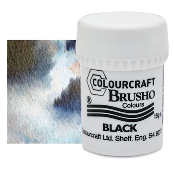 Brusho Crystal Colour, Black, 15 grams