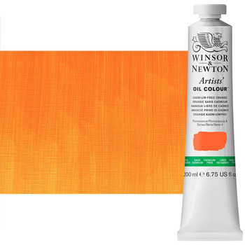 Winsor & Newton Artists' Oil - Cadmium Free Orange, 200ml Tube