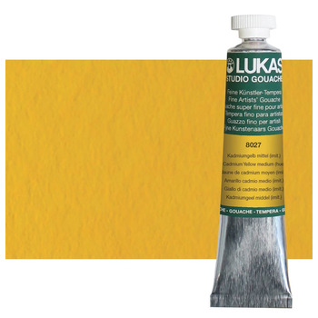 LUKAS Designer's Artist Gouache - Cadmium Yellow Medium, 20ml Tube