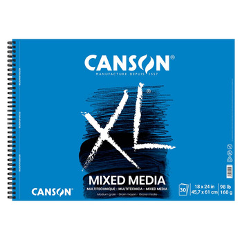 Canson XL Fluid Mixed Media 18"x24", 30 Sheets