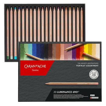 Caran d'Ache Luminance Colored Pencils - Set of 20