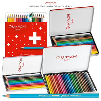 Caran d'Ache Swisscolor Water-Soluble Colored Pencil Sets