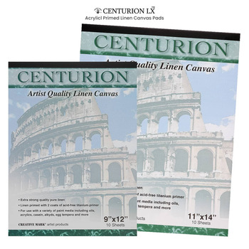 Centurion Acrylic Primed Linen Canvas Sheet Pads