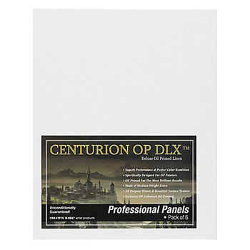Centurion Deluxe Oil Primed 6"x12" Linen Panel, 6 Pack