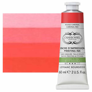 Charbonnel Aqua Wash Etching Ink - Cardinal Red, 60ml Tube