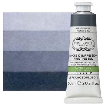 Charbonnel Aqua Wash Etching Ink - Payne's Grey, 60ml Tube