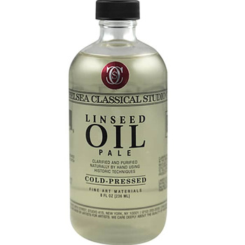 Chelsea Classical Studio Medium Clarified Extra Pale Cold Pressed Linseed Oil 8oz