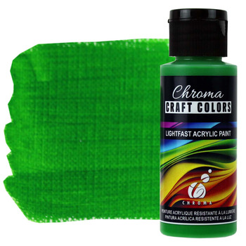 Chroma Acrylic Craft Paint - Four-Leaf Clover, 2oz Bottle