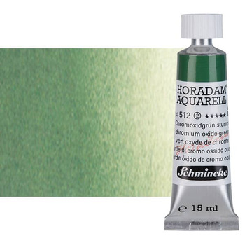 Schmincke Horadam Watercolor 15 ml Tube - Chromium Oxide Green