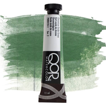 QoR Watercolor Paint - Chromium Oxide Green, 11ml Tube