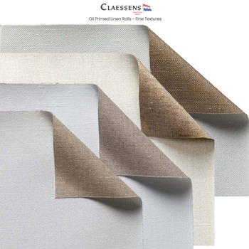 Claessens Oil Primed Fine Texture Linen Rolls