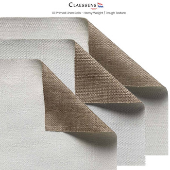 Claessens Oil Primed Rough Texture Linen Rolls