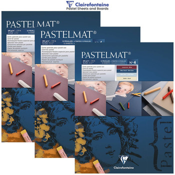 Clairefontaine PastelMat Pads - 6 Pad Choices In Assorted Colours & Sizes,  for Pastellists, Suitable Pastel Sticks