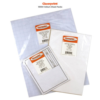 18x24 Pad 50 Sheet 1000H Clearprint Vellum Drafting Paper 16lbs