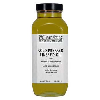 Williamsburg Cold Pressed Linseed Oil, 16oz Bottle