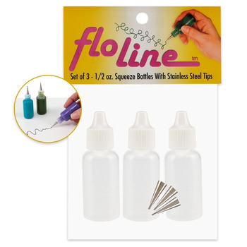 Creative Mark Flo Line Detail Bottles 3-pack with Metal Tips