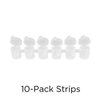 10-Pack Paint Cup Strip (6 cups/strip) - 5 ml
