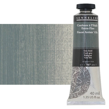 Sennelier Artists' Extra-Fine Oil - Cool Grey, 40 ml Tube